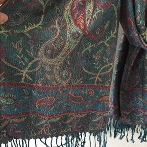 Turquoise Paisley Woman’s Scarf